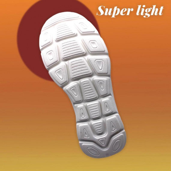 PUPPY MON Women's White Nurse Shoes - Velcro