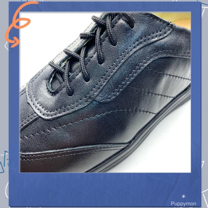 PUPPY MON Women's soft leather uniform shoes (with anti-slip rubber particles on the sole)