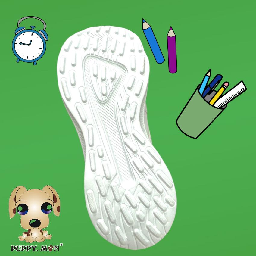 PUPPY MON White Sneakers - Twist-Button Style