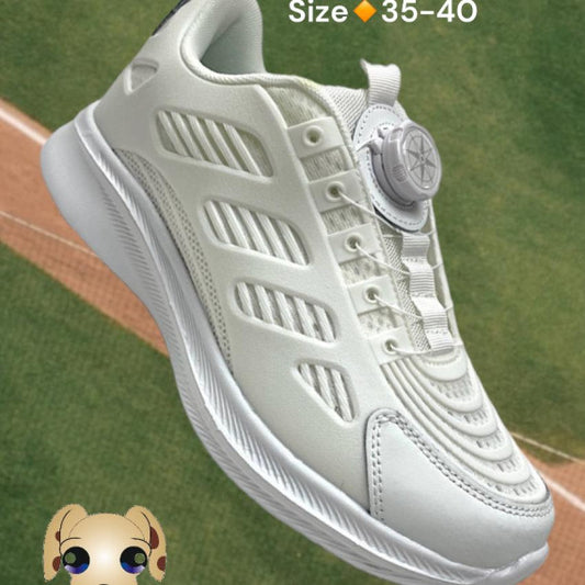 PUPPY MON White Sneakers - Twist-Button Style