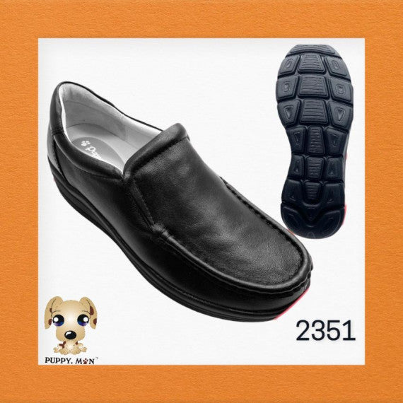 女裝軟皮制服鞋 - 易穿脫款 碼段：35-41 #2351